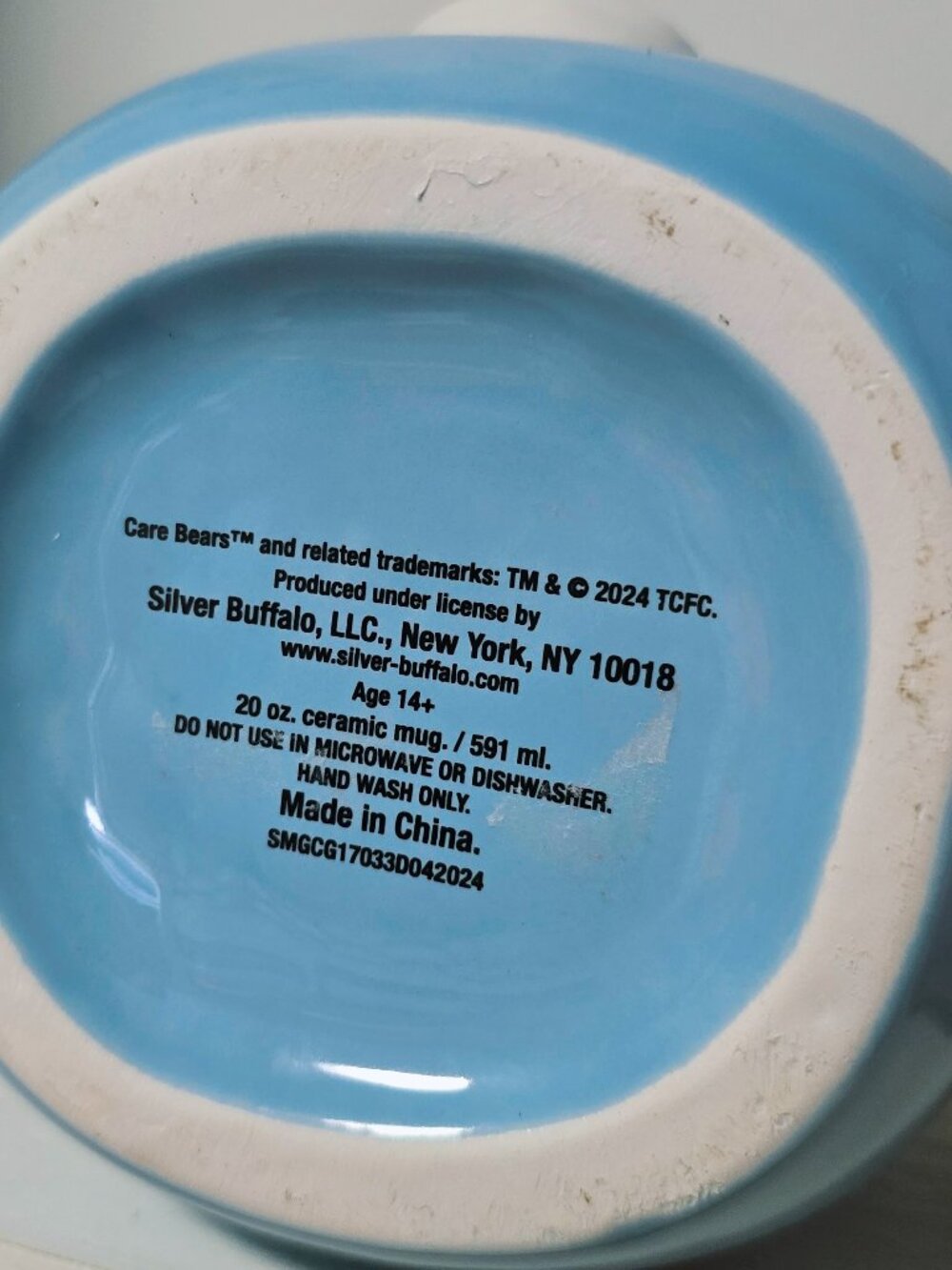 Care Bears Grumpy ceramic mug 20oz - Picture 7 of 9